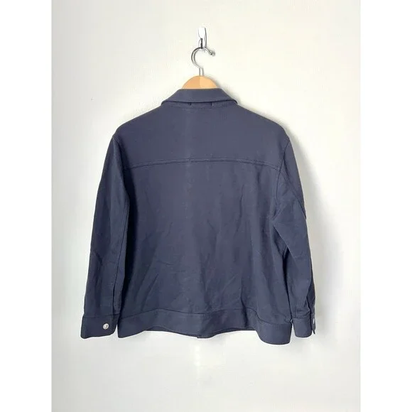 VTG Lauren Ralph Lauren Jacket Womens XL Blue Long Sleeve Snap Front Classic EUC - Picture 4 of 12